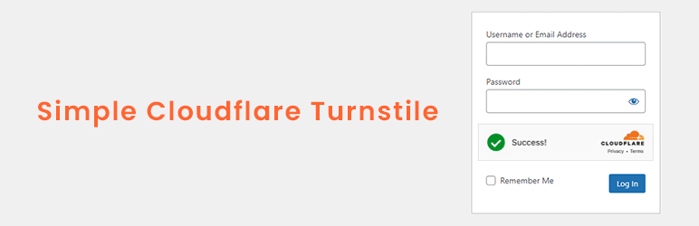 Simple Cloudflare Turnstile login form with spam protection.