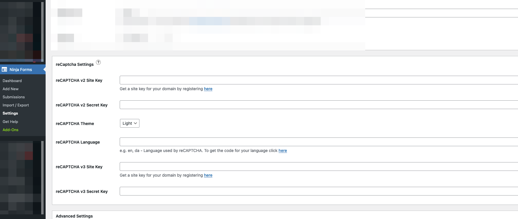Ninja Forms reCAPTCHA