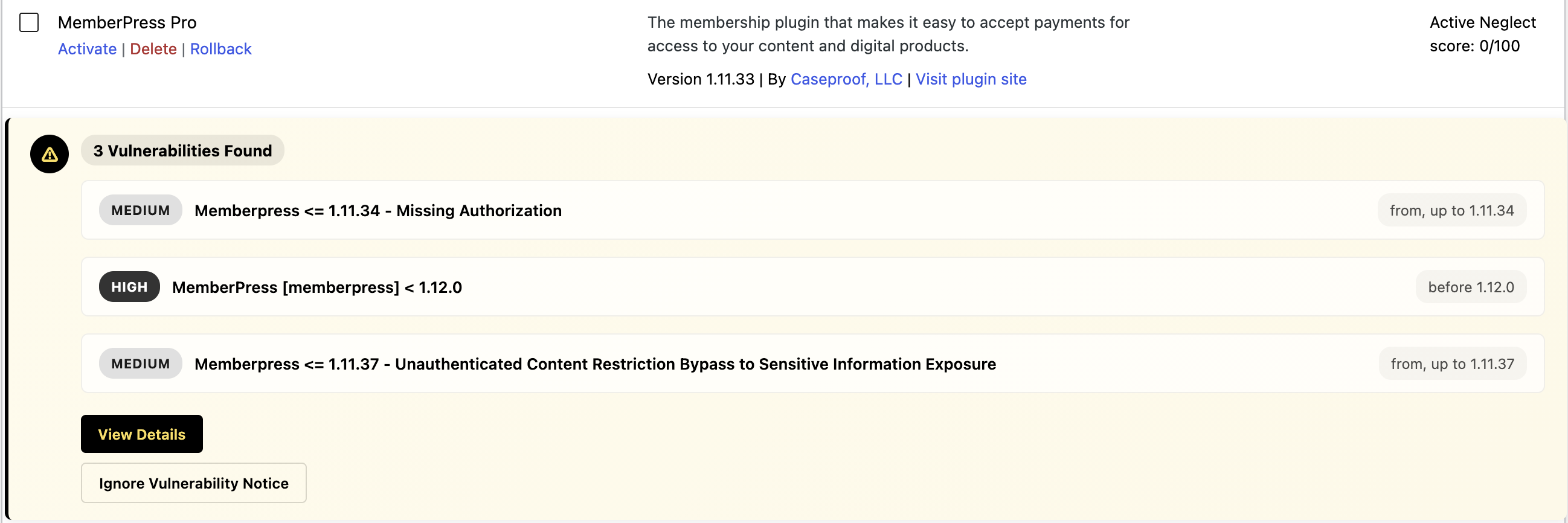 OOPVulns vulnerability database OOPVulns vulnerability database