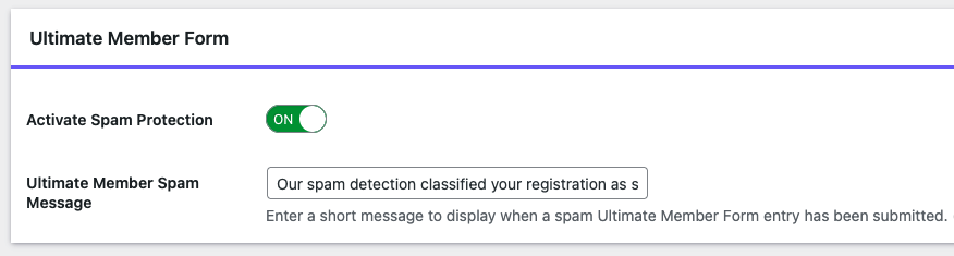 Enable Ultimate Member Protection Enable Ultimate Member Protection