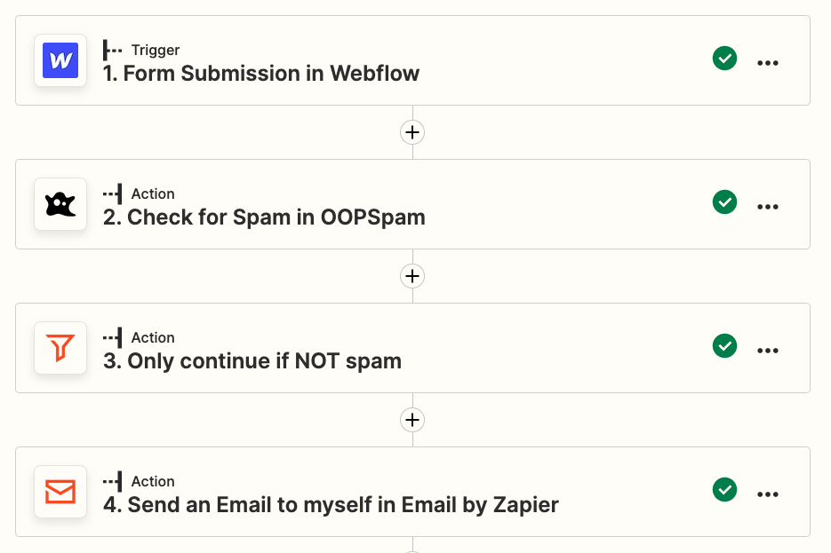 Stop spam on Typeform using Zapier and OOPSpam