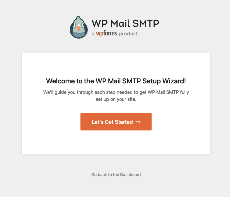 WP Mail SMTP get started